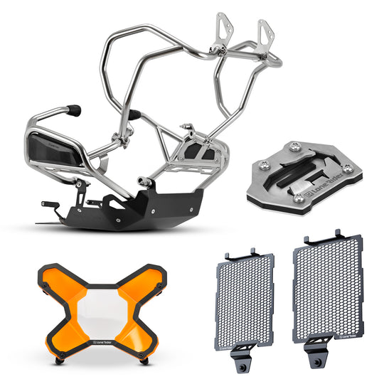 Sistema de barras de proteção para BMW R1300GS e R1300GS Adventure