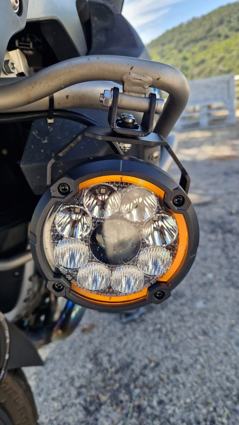 Motorcycle Lights BMW OEM Crash Bar Aux Light Mount Adapter – Lone