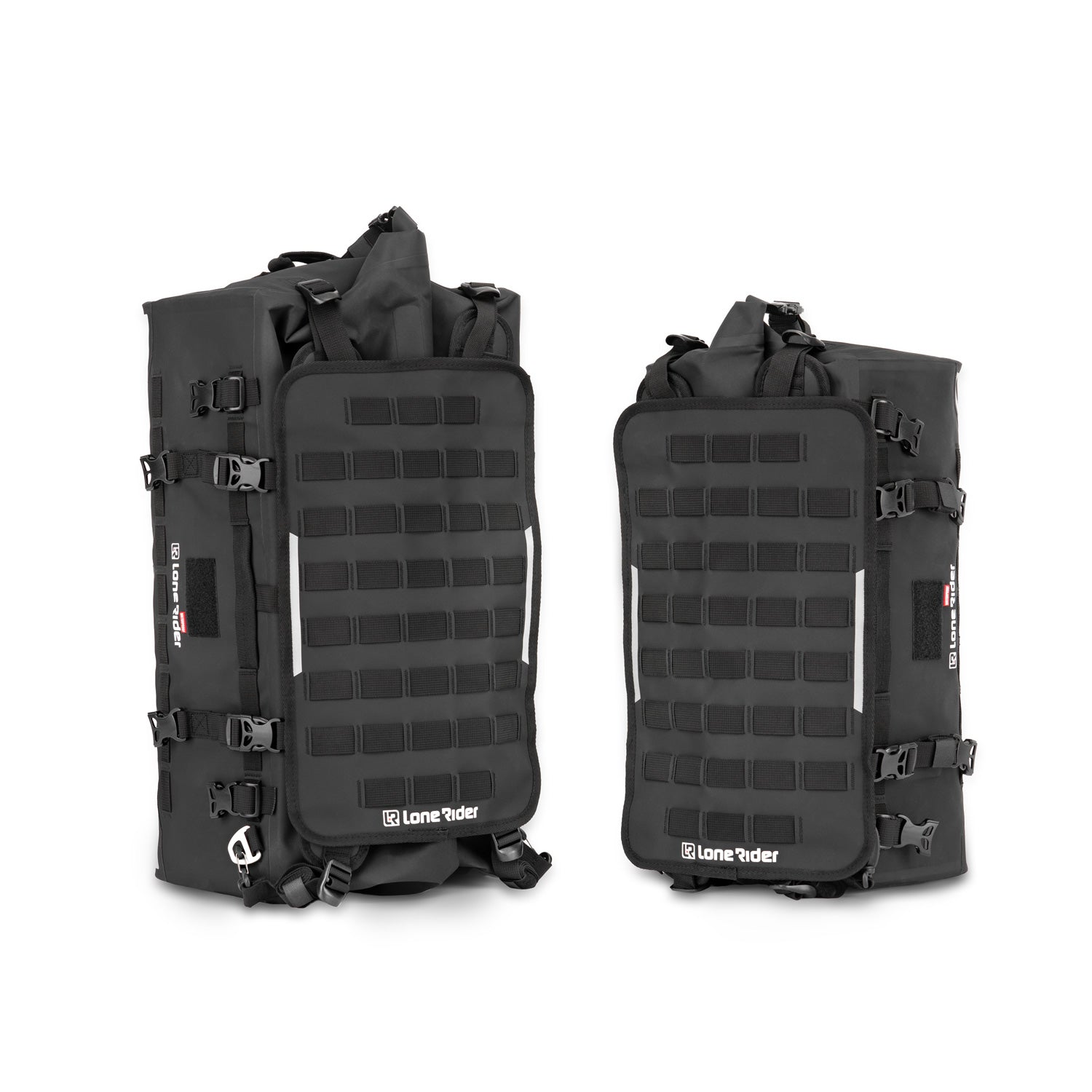 Overlander Adventure Motorcycle Soft Luggage: 48L / 30L Bags