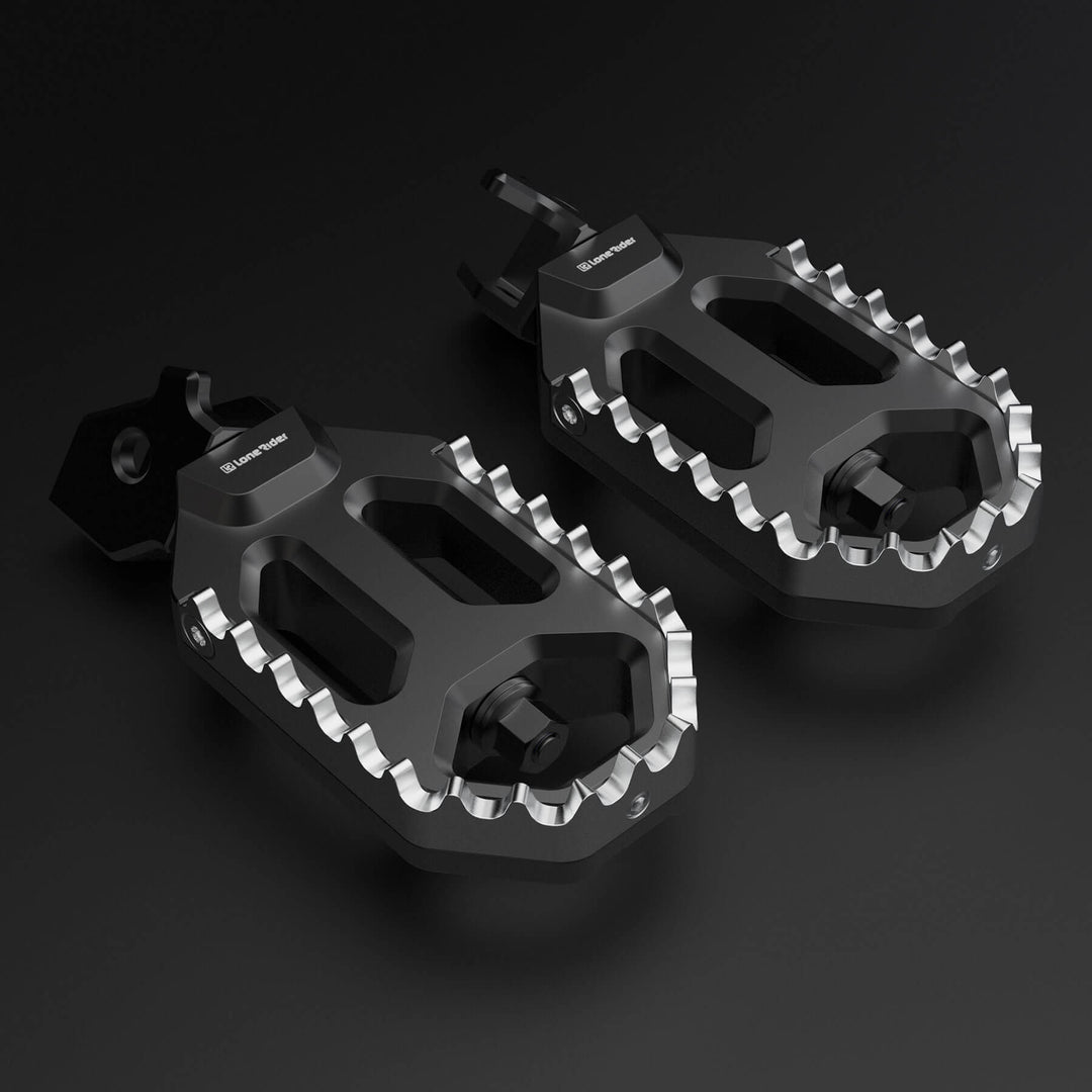 Image of two motorcycle foot pegs