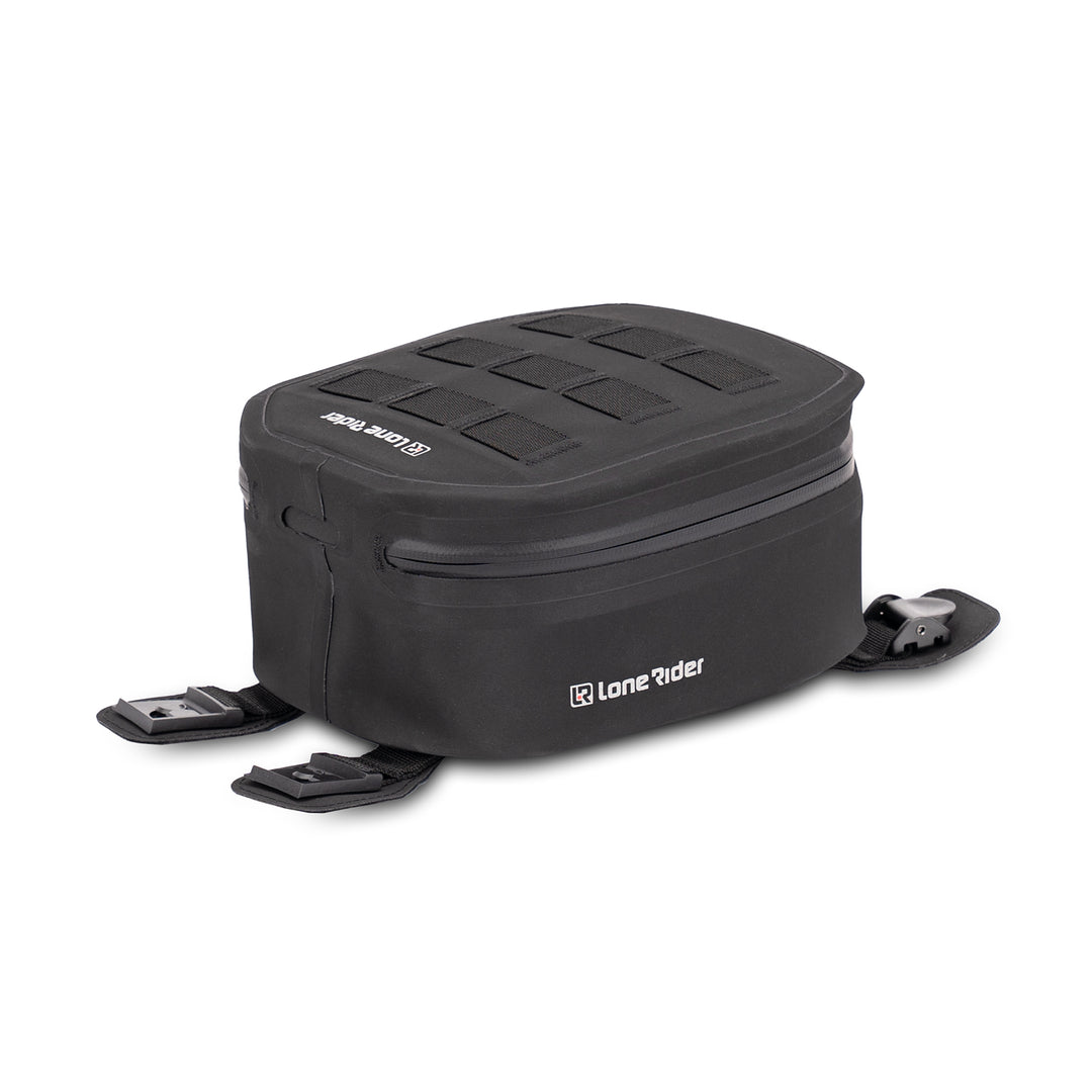 Lone Rider MiniBag 6 l waterdichte tas voor motorfiets-kantelstang – met Hypalon Molle-systeem, G-haak met klep, nokkengespen – opslag aan de zijkant van het frame Lone Rider MiniBag 6 l waterdichte tas voor motorfiets-kantelstang – met Hypalon Molle-systeem, G-haak met klep, nokkengespen – opslag aan de zijkant van het frame